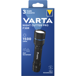 Lanterna Varta Night Cutter PRO F30R, aluminiu, 1500 lumeni