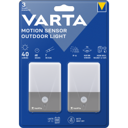 Set 2 lampi Varta cu senzor de miscare Twin Motion Sensor Outdoor Light, 40 lumeni