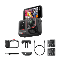 Cameră de acțiune Insta360 Ace Pro 2 Xplorer Bundle, dublă baterie - Slate Gray