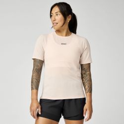 Tricou tehnic alergare Brooks High Point Short Sleeve 2.0 damă - roz prăfuit