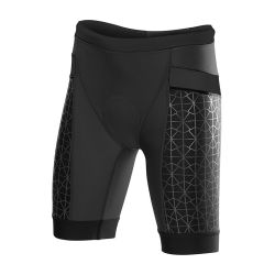 Pantaloni scurți triatlon TYR Competitor 8" damă - negru
