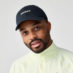 Șapcă alergare Brooks Heritage Run Cap - neagră cu alb