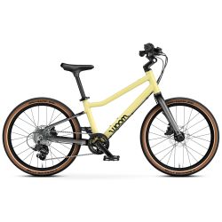 Bicicleta copii Woom 4 Explore cu roti 20" galben Mellow Yellow