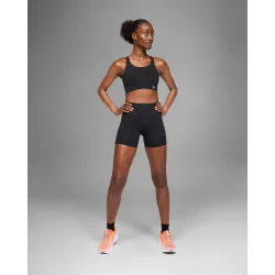 Bustieră sport On Endurance Bra - negru | suport ridicat