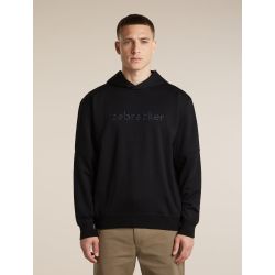 Hanorac Icebreaker 360 RealFleece Elemental - negru Black | Merino