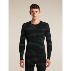 Bluza de corp Merino Icebreaker 260 Vertex LS Crewe - negru Obsidian