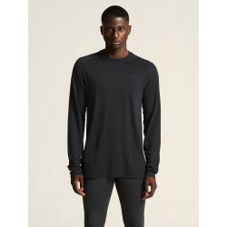Bluză de corp Craft Active Comfort LS 2 bărbaţi - neagră | seamless