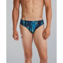 Slip înot bărbați TYR Durafast Elite - albastru curcubeu/negru | rezistent clor