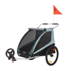Remorcă Thule Coaster Xt albastru set bicicletă+roată plimbare Pfas Free