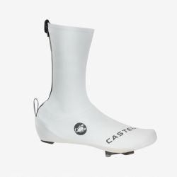 Huse pantofi ciclism Castelli Aero Race 2 Shoecover - alb | aero, impermeabile