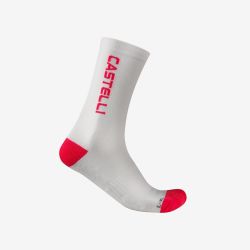 Șosete ciclism iarnă Castelli Sweetspot 20 Thermal - ivory/rosu | PrimaLoft®