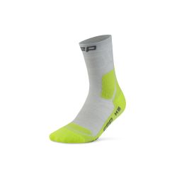 Șosete compresie hiking CEP Hiking Light Cushion Mid Cut - gri/lime acid