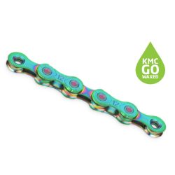 Lanț Kmc X12 Wax 12 vit. 1/2x11/128 126L Aurora Green
