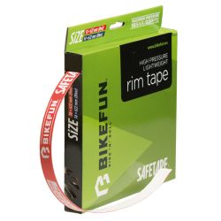 Bandă-fond jantă Bikefun Safetape autoaderentă 20mmx45m roșu Jna45M18