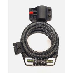 Lacăt Bikefun Riddle 2 cu cifru 10x1800 mm - L4045-10-1800