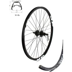 Roata Spate CROSSER X6 32H 26'' QR - Frana disc (CenterLock) cu Butuc Shimano AFHTY5057BZBL | capsata