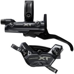 Frana Disc Hidraulica SHIMANO Deore XT BL-M8200 (L) + BR-M8220 (F) | Placute Metalice w/Fin