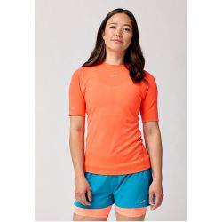 Brooks High Point Short Sleeve W – Tricou de alergare trail, lână merinos - Roșu