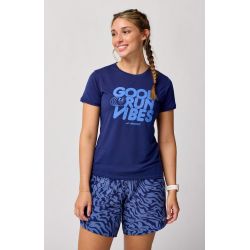 Brooks Distance Short Sleeve 3.0 W – Tricou de alergare pentru zi de zi - Mov