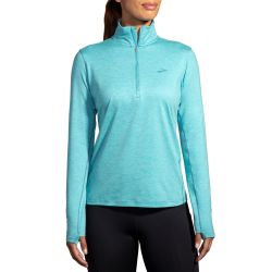 Brooks Dash 1/2 Zip 2.0 W – Bluză de alergare cu fermoar scurt - Albastru (427)
