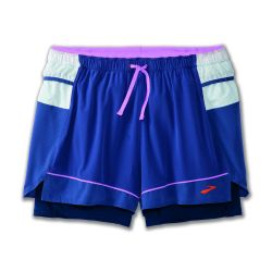 Brooks High Point 3" Short W – Pantaloni scurți de alergare trail 3" - Albastru