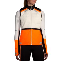 Brooks Run Visible Insulated Vest 2.0 W – Vestă de alergare reflectorizantă, izolată - Portocaliu