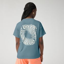 Brooks Graphic Short Sleeve W – Tricou sport cu imprimeu - Albastru