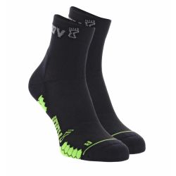 INOV8 TrailFly Sock Mid – Șosete de alergare trail, 2 perechi - Negru