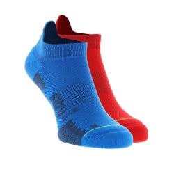 INOV8 TrailFly Sock Low – Șosete de alergare trail scurte, 2 perechi - Albastru