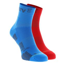 INOV8 TrailFly Sock Mid – Șosete de alergare trail, 2 perechi - Albastru