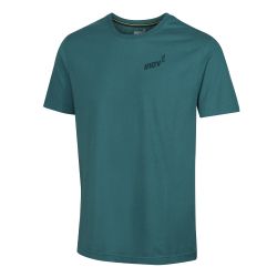 INOV8 Graphic Tee SS Footprints – Tricou din bumbac organic cu imprimeu - Verde