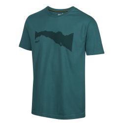 INOV8 Graphic Tee SS Ridge – Tricou din bumbac organic cu imprimeu - Verde