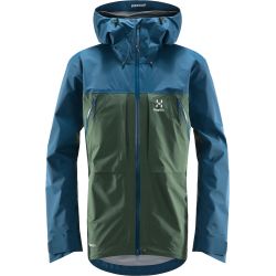 Haglöfs Vassi Touring GTX Jacket – Geacă GORE-TEX 3 straturi pentru tură de schi - Verde/albastru
