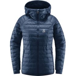 Haglöfs Spire Mimic Hood W – Geacă izolată Mimic cu glugă - Albastru închis Tarn Blue Solid