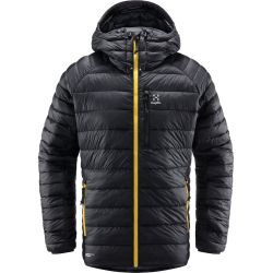 Haglöfs V series Mimic Hood – Geacă izolată Mimic Platinum cu glugă - Negru True Black