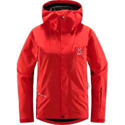 Haglöfs Astral GTX Jacket W – Geacă impermeabilă GORE-TEX pentru schi și munte - Roșu Poppy Red
