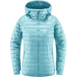 Haglöfs Spire Mimic Hood W – Geacă izolată Mimic cu glugă - Albastru deschis Frost Blue