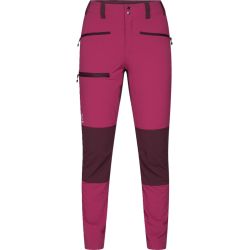 Haglöfs Mid Slim Pant W – Pantaloni softshell outdoor - Roz/roșu închis