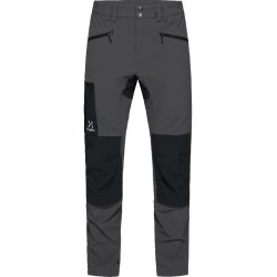 Haglöfs Rugged Slim Pant – Pantaloni softshell outdoor - Gri/negru Magnetite/True Black