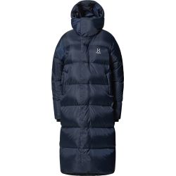 Haglöfs Long Down Parka W – Parka lungă din puf - Albastru închis Tarn Blue