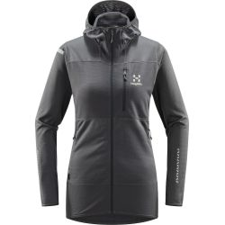 Haglöfs L.I.M Mid Fast Hood W – Hanorac strat intermediar ultraușor - Gri închis Magnetite