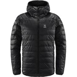 Haglöfs L.I.M Down Hood – Geacă din puf ultraușoară cu glugă - Negru True Black