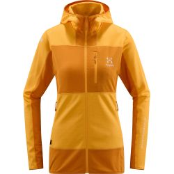 Haglöfs L.I.M Mid Fast Hood W – Hanorac strat intermediar ultraușor - Galben Sunny Yellow/Desert Yellow