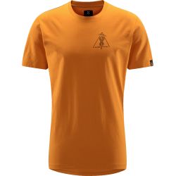 Haglöfs Outsider By Nature Print Tee – Tricou din bumbac organic cu imprimeu - Galben Desert Yellow