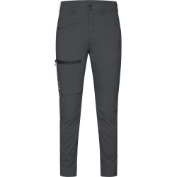 Haglöfs Lite Slim Pant W – Pantaloni outdoor ușori de vară - Gri închis Magnetite