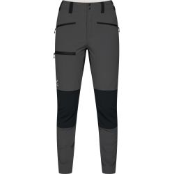 Haglöfs Mid Slim Pant W – Pantaloni softshell outdoor - Gri/negru Magnetite/True Black