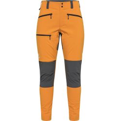 Haglöfs Mid Slim Pant W – Pantaloni softshell outdoor - Galben Desert Yellow/Magnetite
