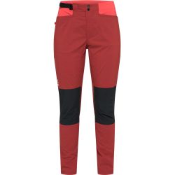 Haglöfs ROC Spitz Pant W – Pantaloni de cățărare - Roșu Corrosion/Poppy red