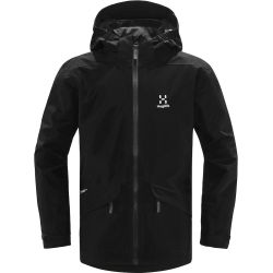 Haglöfs Husk Jacket Junior – Geacă impermeabilă pentru copii - Negru True Black