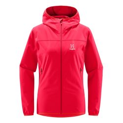 Haglöfs Natrix Softshell Hood W – Geacă softshell cu glugă - Roșu